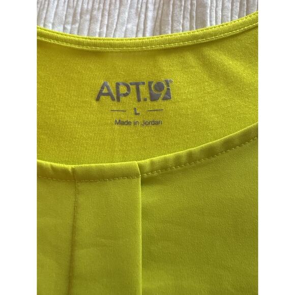 Apt. 9 Tie Front Shirt Top Lime Green Short Sleeve Women's Large Summer Flirty - Picture 3 of 6